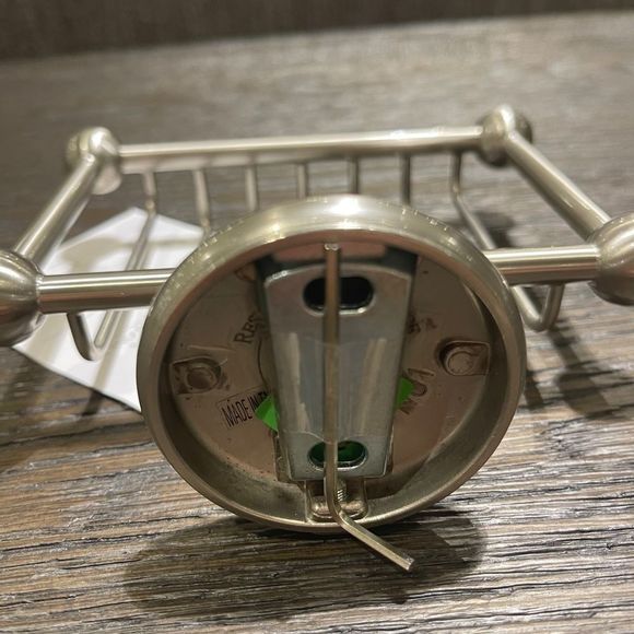 Restoration Hardware Shower Basket Soap holder new satin nickel - Picture 2 of 4